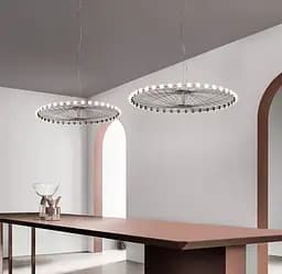 Люстра-колесо в стиле постмодерна | Ст. L 20044 BK | Line F