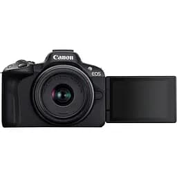 Бездзеркальний фотоапарат Canon EOS R50 Creator Kit RF-S 18-45mm f4.5-6.3 IS STM Black (5811C036) UA [140466] - мініатюра 4