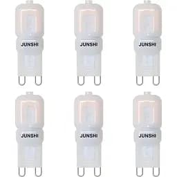 Світлодіодна лампа JUNSHI G9, від 2,5 Вт до 20 Вт, теплий білий 3000 K, 210 люменів, AC220-240V світлодіодне світло