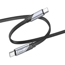 Дата кабель Hoco U119 Machine charging data Type-C to Type-C 60W (1.2m) Black - мініатюра 2