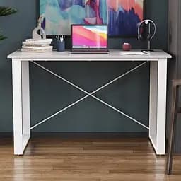 Письмовий стіл Ferrum-decor Драйв 750x1200x600 Білий метал ДСП Бетон 16 мм (FRD-103128) - мініатюра 6