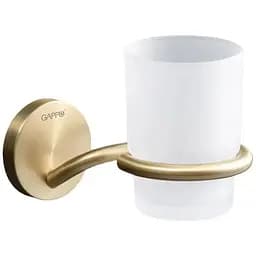 Тримач-склянка для зубних щіток Gappo G30706-3, золотий сатин