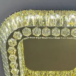 Розкішна стельова LED-люстра для вітальні Linisoln 3216-60×60 FG золото 160 Вт до 20 м2 - мініатюра 2