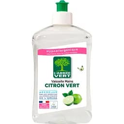 Засіб для ручного миття посуду L'Arbre Vert Лайм 500 мл (3450601016233/3450601047077)