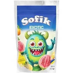 Напій соковий Sofik Exotic зі смаком гуави безалкогольний негазований 200 мл															
