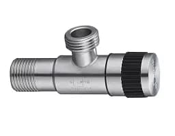 Кран кутовий приладовий Solone DF-1022 нержавіюча сталь 1/2 "х1/2" 30412 - мініатюра 2