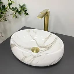 Умивальник VBI Veneto S aiax glossy накладний VBI-012808, Мармур