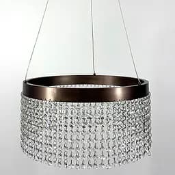 Неймовірна кришталева люстра з бронзовим обводком h35 Line.F Діаметр 40см