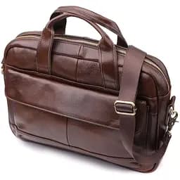 Стильний портфель для чоловіків із натуральної шкіри Vintage 23040 коричневий