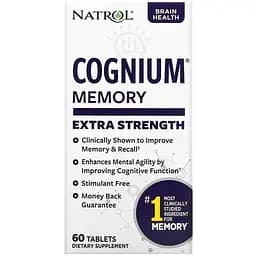 Когніум Natrol Cognium посилений 200 мг 60 таблеток - мініатюра 3