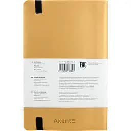 Книга записна Axent Partner Soft A5- у крапку 96 аркушів золотиста (8312-35-A) - мініатюра 3