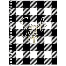 Блокнот для записів Student, А6, в клітинку, спіраль, 80 л., Чорно-біла клітинка (A6-SC-080-6088K)