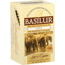 Чай чорний Basilur Uva Лист Цейлону, 25 пакетиків (896886) - мініатюра 2