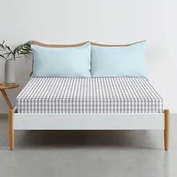 Простирадло Cosas на резинці 90х200 gray check, сірий (GrayCheck_90x200x20) - мініатюра 2