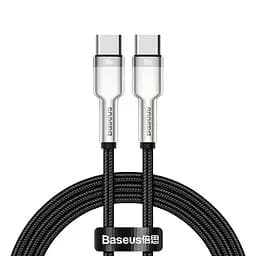 Кабель Baseus Type-C to Type-C Cafule Series Metal Data Cable 1 м 100 Вт (CATJK-C01) черный
