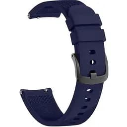Ремешок силиконовый Tamister для часов 20 мм Type B темно синий