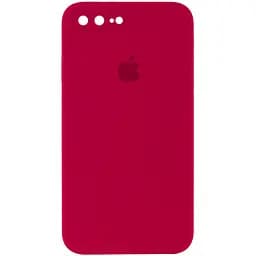 Чохол Epik Silicone Case Square Full Camera Protective AA для Apple iPhone 7 plus/8 plus 5.5 Червоний/Rose Red