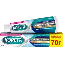 Фіксуючий крем для зубних протезів Corega Екстра Сильний Без Смаку 70 г