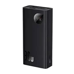 Зовнішній акумулятор Baseus павербанк Adaman Metal Digital Display Overseas Edition 30W 10000 mAh Black (PPAD040101) - мініатюра 4