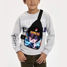 Сумка через плечо детская Аниме Naruto 29х17 см сумка слинг для мальчика (02051)