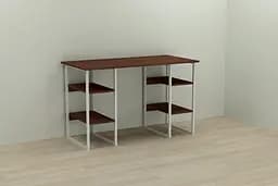 Комп'ютерний стіл Ferrum-decor Тім 75x120x60 білий ДСП Венге 16мм (FRD-106095)