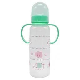 Бутылочка Пластиковая с ручками MGZ-0207(Green) 250 мл