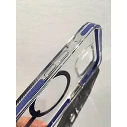 Протиударний чохол Gear4 Piccadilly MagSafe Periwinkle для iPhone 14 / iPhone 13 (6.1") Прозорий - мініатюра 5