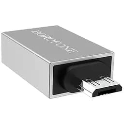 Перехідник Borofone BV2 adapter USB-A to Micro-USB/converter/OTG support/USB 3.0