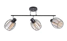 Потолочная люстра на 3 плафона 91180M/3 черный+хром