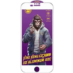 Захисне скло 5D Anti-static Purple (тех.пак) для Apple iPhone 7 plus / 8 plus (5.5) Білий