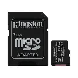 Карта пам’яті miсroSDXC 256GB Kingston TransFlash Memory Card з SD-адаптером class 10 A1 Canvas Select Plus (SDCS2/256GB) (090-00213)