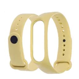 Силиконовый ремешок для Xiaomi Mi Band 3/4, 26 желто-зеленый
