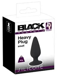 Анальна пробка Black Velvets Heavy Plug Small чорна