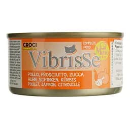 Вологий корм для котів Vibrisse Menu Курка з шинкою та гарбузом 70 г (C1018075)