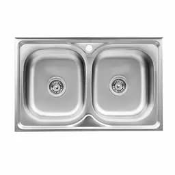 Кухонная мойка из нержавеющей стали Platinum сатин 8050D (0,7/180 мм), Satin