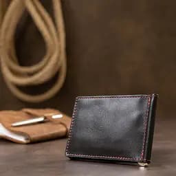 Шкіряний зажим для грошей GRANDE PELLE 12х8х0.7 см acs0018644 - мініатюра 8