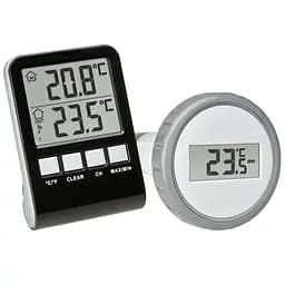 Термометр для басейну цифровий TFA Palma чорний 70х23х98 мм (30306710)