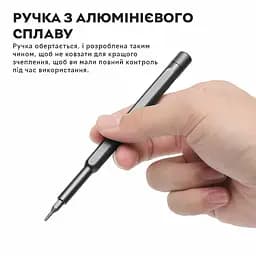 Набір прецизійних викруток Xiaomi MiJia Mi Precision Screwdriver Kit 24 в 1 сірий (MJJXLSD002QW) - мініатюра 9