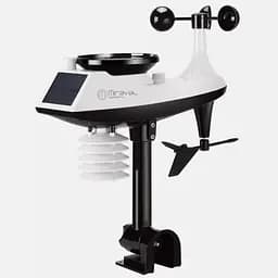 Радіо метеостанція Miraval з цифровим дисплеєм, вітроміром та дощоміром