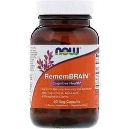 Підтримка мозку Now Foods RememBrain 60 капсул