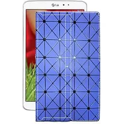 Чехол StatusCASE из экокожи для планшета LG G Pad 8.3 v500 Синий ромб