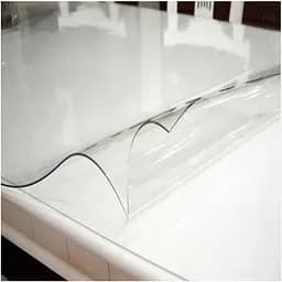 М'яке скло Прозора силіконова скатертина на стіл Soft Glass Захист для меблів 2.3х1.0м (товщина 1.5 мм) - мініатюра 2