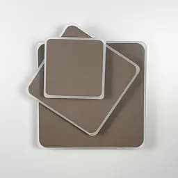 Квадратний коричневий LED світильник-трансформер 26х26 см | Арт. 8663/3F CF (квадрат) | Line F