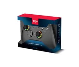 Геймпад Ergo GG04BT бездротовий Bluetooth 5.0/Type-C для ПК/Nintendo Switch/Android TV вібрація 8 кнопок/2 стіка/D-Pad RGB підсвічування Black - мініатюра 6
