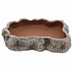 Миска для тераріуму Hobby Cera Dish Granite 4 22x17x4см (37803) поїлка та годівниця під натуральний камінь - мініатюра 1