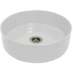 Раковина Adamant умывальник ARENA искусственный камень круглая без перелива 360х113мм белый