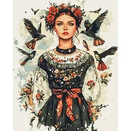 Картина за номерами на підрамнику Brushme Український дух