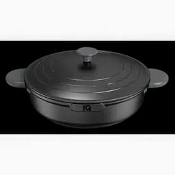 Сотейник IQ Be Creative алюмінієвий з двома ручками з кришкою 28 см 4.0 л (IQ-2147-28)