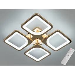 Світлодіодна люстра Romin смарт світильник з пультом 60W золото