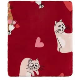 Плед Ardesto Flannel 160х200см, 100% поліестер, котики з сердечками (ART0124PB)